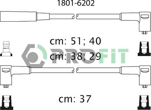 Profit 1801-6202 - Alovlanma kabeli dəsti furqanavto.az