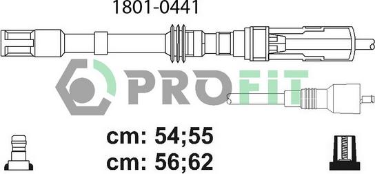 Profit 1801-0441 - Alovlanma kabeli dəsti furqanavto.az