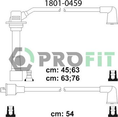 Profit 1801-0459 - Alovlanma kabeli dəsti furqanavto.az