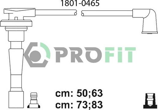 Profit 1801-0465 - Alovlanma kabeli dəsti furqanavto.az
