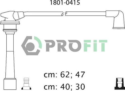 Profit 1801-0415 - Alovlanma kabeli dəsti furqanavto.az