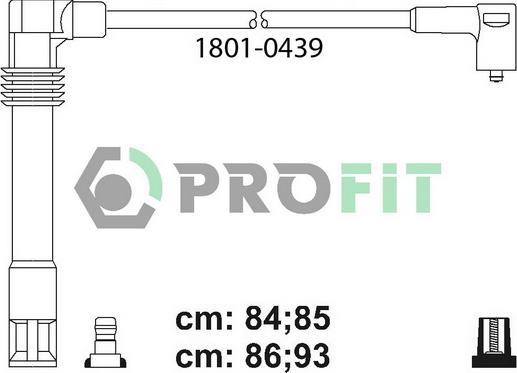 Profit 1801-0439 - Alovlanma kabeli dəsti furqanavto.az
