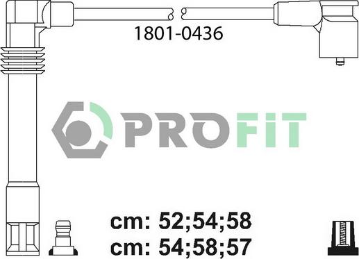 Profit 1801-0436 - Alovlanma kabeli dəsti furqanavto.az