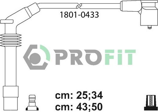 Profit 1801-0433 - Alovlanma kabeli dəsti furqanavto.az