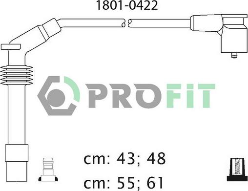 Profit 1801-0422 - Alovlanma kabeli dəsti furqanavto.az