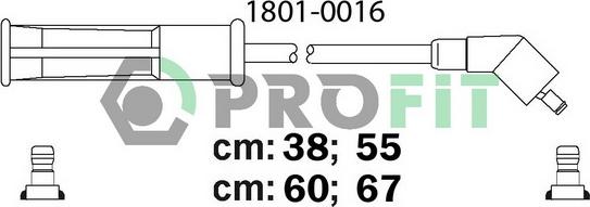 Profit 1801-0016 - Alovlanma kabeli dəsti furqanavto.az