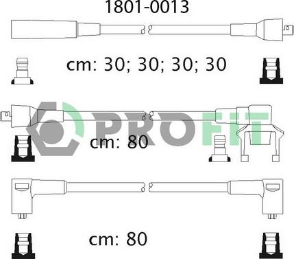 Profit 1801-0013 - Alovlanma kabeli dəsti furqanavto.az
