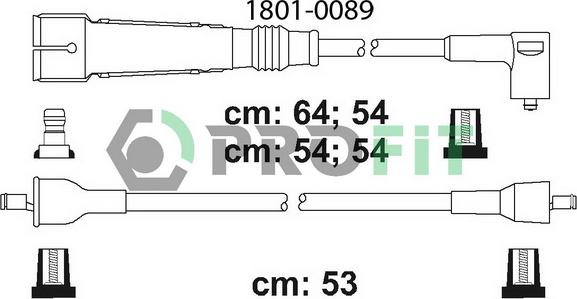 Profit 1801-0089 - Alovlanma kabeli dəsti furqanavto.az