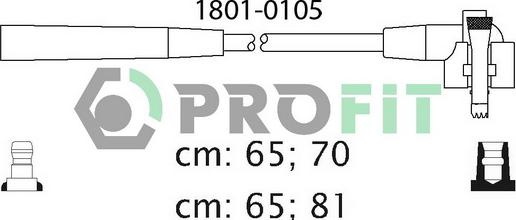 Profit 1801-0105 - Alovlanma kabeli dəsti furqanavto.az