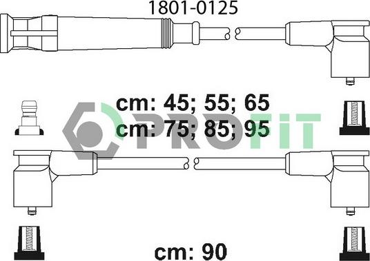 Profit 1801-0125 - Alovlanma kabeli dəsti furqanavto.az
