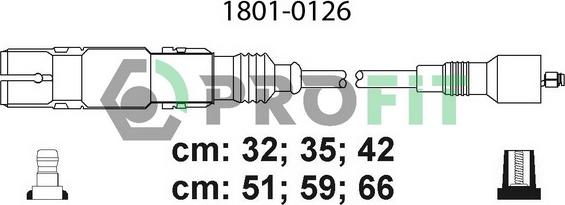 Profit 1801-0126 - Alovlanma kabeli dəsti furqanavto.az