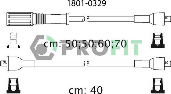Profit 1801-0329 - Alovlanma kabeli dəsti furqanavto.az