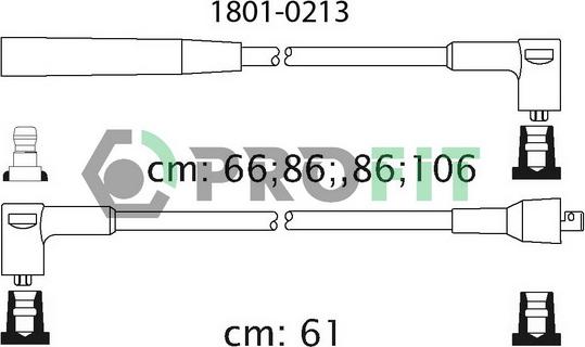 Profit 1801-0213 - Alovlanma kabeli dəsti furqanavto.az