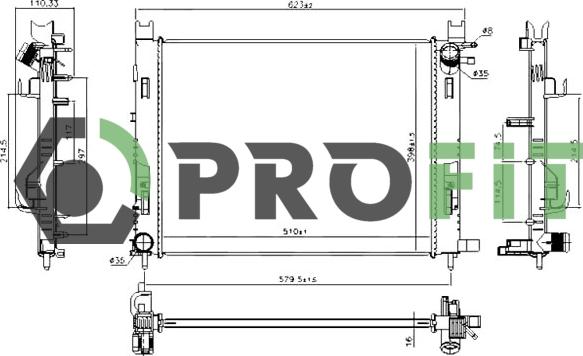 Profit 1740-0177 - Radiator, mühərrikin soyudulması furqanavto.az