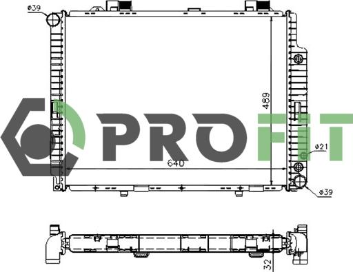 Profit 1740-0305 - Radiator, mühərrikin soyudulması furqanavto.az