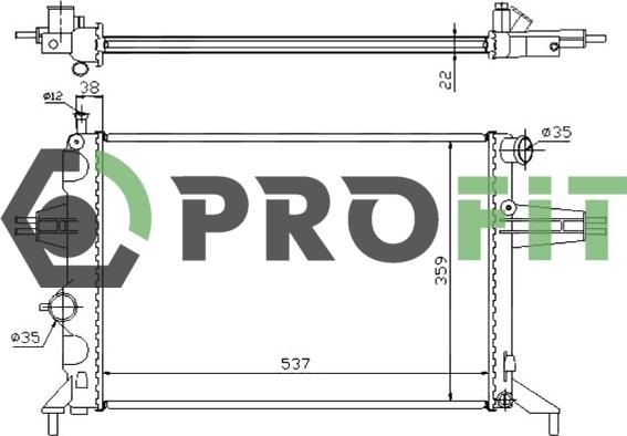 Profit 1740-0372 - Radiator, mühərrikin soyudulması furqanavto.az