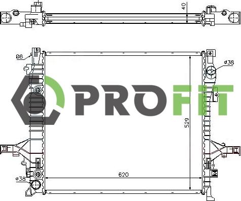 Profit 1740-0703 - Radiator, mühərrikin soyudulması furqanavto.az