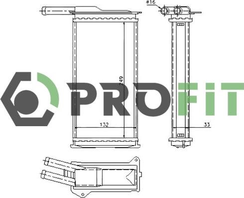 Profit 1760-0432 - İstilik dəyişdiricisi, daxili isitmə furqanavto.az