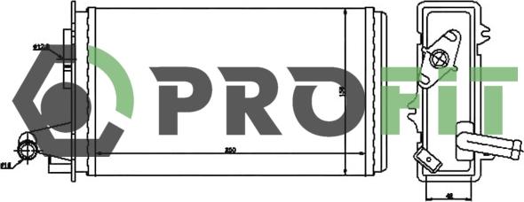 Profit 1760-0089 - İstilik dəyişdiricisi, daxili isitmə furqanavto.az