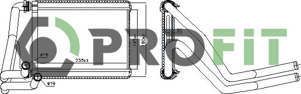 Profit 1760-0149 - İstilik dəyişdiricisi, daxili isitmə furqanavto.az
