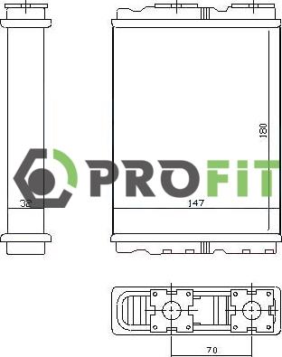 Profit 1760-0828 - İstilik dəyişdiricisi, daxili isitmə furqanavto.az