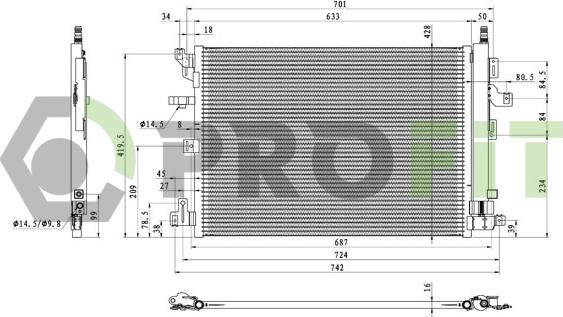 Profit 1770-0549 - Kondenser, kondisioner furqanavto.az