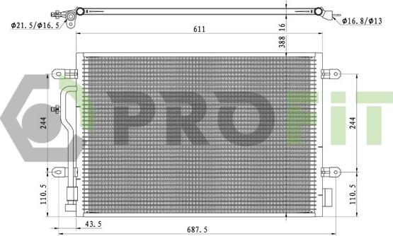 Profit 1770-0001 - Kondenser, kondisioner furqanavto.az