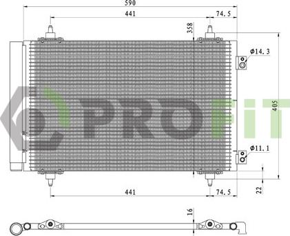Profit 1770-0086 - Kondenser, kondisioner furqanavto.az
