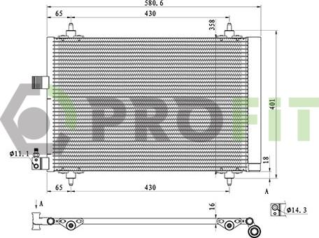 Profit 1770-0081 - Kondenser, kondisioner furqanavto.az