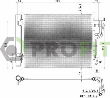 Profit 1770-0154 - Kondenser, kondisioner furqanavto.az
