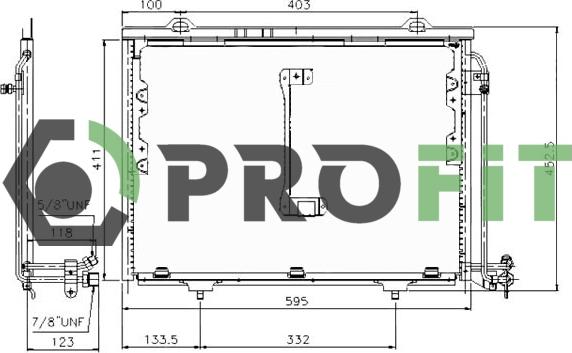 Profit 1770-0302 - Kondenser, kondisioner furqanavto.az