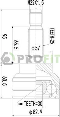 Profit 2710-3064 - Birləşmə dəsti, ötürücü val furqanavto.az