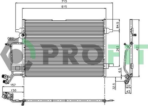 Profit PR 9540C3 - Kondenser, kondisioner furqanavto.az