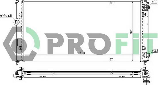 Profit PR 9504A3 - Radiator, mühərrikin soyudulması furqanavto.az