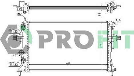 Profit PR 5054A1 - Radiator, mühərrikin soyudulması furqanavto.az