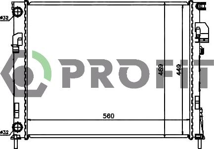 Profit PR 5058A5 - Radiator, mühərrikin soyudulması furqanavto.az