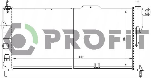 Profit PR 5052A3 - Radiator, mühərrikin soyudulması furqanavto.az