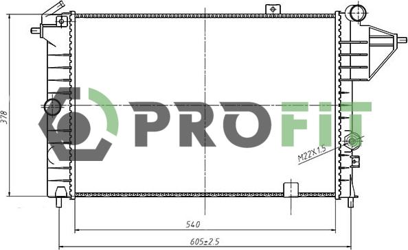 Profit PR 5076A4 - Radiator, mühərrikin soyudulması furqanavto.az