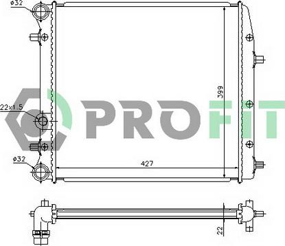 Profit PR 6402A1 - Radiator, mühərrikin soyudulması furqanavto.az