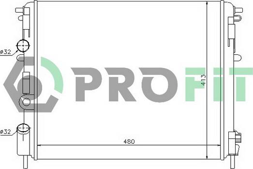 Profit PR 6032A1 - Radiator, mühərrikin soyudulması furqanavto.az