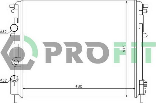 Profit PR 6037N3 - Radiator, mühərrikin soyudulması furqanavto.az