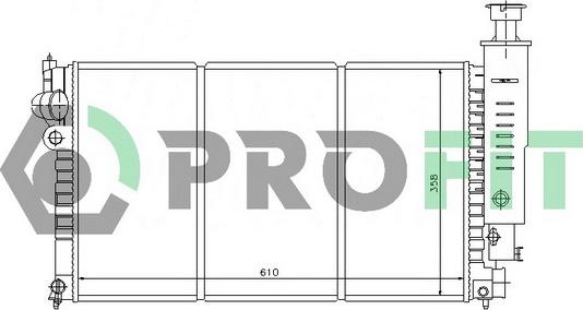 Profit PR 0540A1 - Radiator, mühərrikin soyudulması furqanavto.az