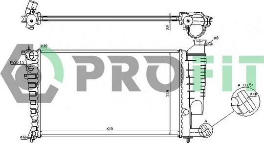 Profit PR 0520N1 - Radiator, mühərrikin soyudulması furqanavto.az