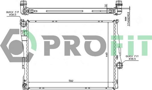 Profit PR 0054A3 - Radiator, mühərrikin soyudulması furqanavto.az