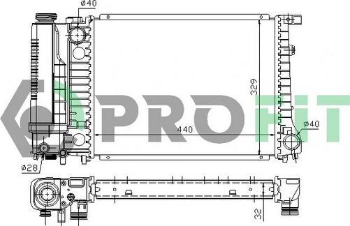 Profit PR 0060A1 - Radiator, mühərrikin soyudulması furqanavto.az