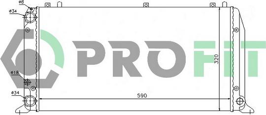 Profit PR 0016A2 - Radiator, mühərrikin soyudulması furqanavto.az