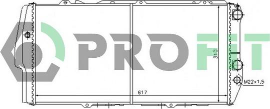 Profit PR 0011A1 - Radiator, mühərrikin soyudulması furqanavto.az