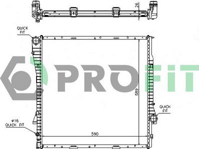 Profit PR 0075A1 - Radiator, mühərrikin soyudulması furqanavto.az