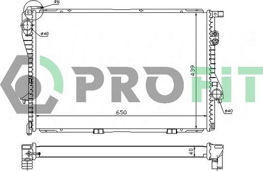 Profit PR 0070A2 - Radiator, mühərrikin soyudulması furqanavto.az