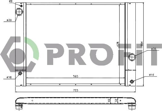 Profit PR 0071A4 - Radiator, mühərrikin soyudulması furqanavto.az